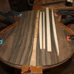 The back braces are curved and ready for gluing