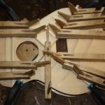 Then the x-braces are glued