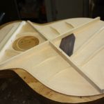 The large x-braces wil be carved and graduated before assembly