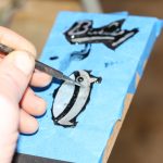 Inlay left to dry