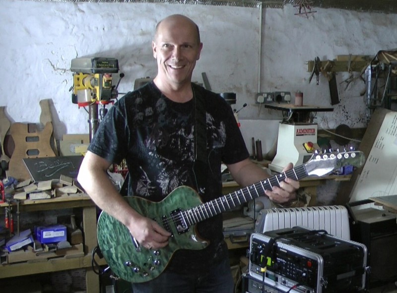 Our First Self Tuning Guitar – with Acoustic Simulator and MIDI