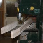 cutting out neck on bandsaw