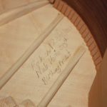 We always write something inside the guitar- it's the LAW!