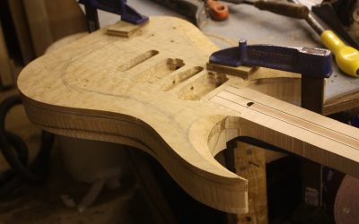 Custom Build Left Handed Neck Thru Electric Guitar – Part 1