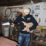 checking feel of neck carve