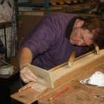 checking the headstock angle jig