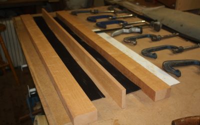 Custom Thru Neck Bandsman Electric Guitar with Buckeye Burl Cap – Part 2