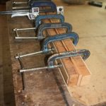 Gluing up the neck blank