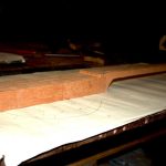 The Neck/body angle is cut into the neck stick