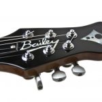 Custom mother of pearl inlay on headstock