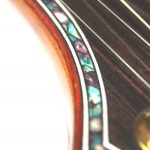 Preston Reed Signature Baritone Guitar - Heathergem binding around headstock