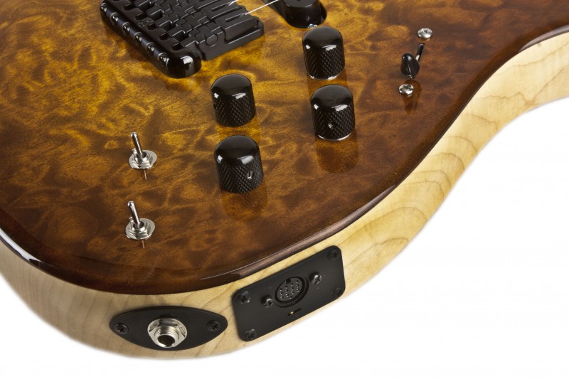 Graham Taylor Custom Thru Neck Guitar with Magnetic, Piezo and MIDI Pickups