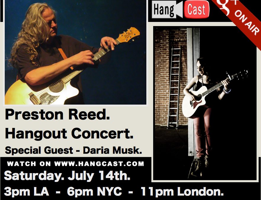 Hang Out with Preston Reed TONIGHT