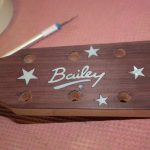 After the glue is hard the inlay is sanded flat...it's finished!
