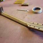 The neck ready for spraying
