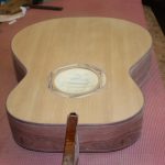 The soundhole is masked
