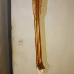 The neck is sprayed with 5 coats rubbing between coats and flatting before the last