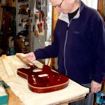 Kevin begins assembling his guitar
