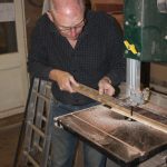 band sawing the fretboard