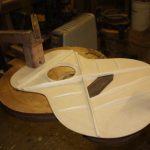Gluing the heel block