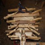 Gluing the sides on