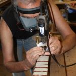 Dave starts to fit his inlays