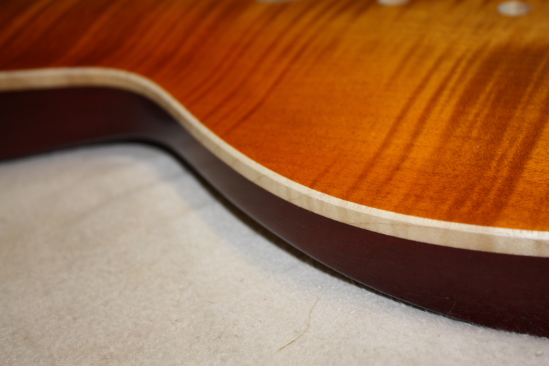 Custom Build – Set neck, Single cut, Flamed Cap- P13