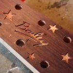 A bit of work on the corners with a scalpel and they are ready for the inlays