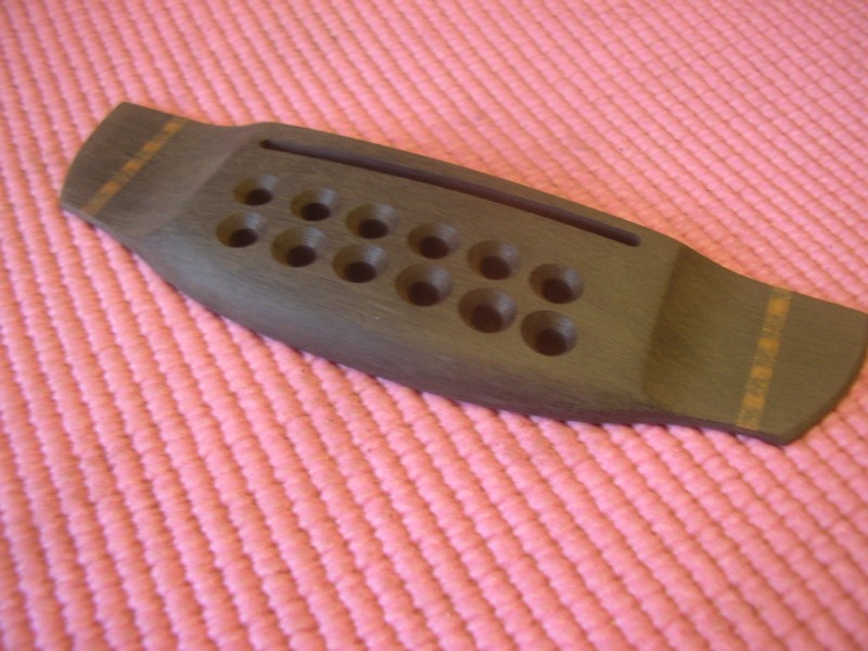 Jon Gibbons Acoustic 12-string – making the bridge