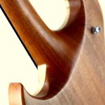 Rear view of thru neck