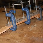 Gluing the fretboard