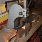 The frets are pressed in