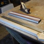 Perfecting the shape with a 12" radius block