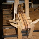 mahogany and rosewood neck laminates
