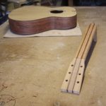 The neck is now ready for the fretboard to be glued