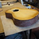 The body is now ready for the binding to be glued on