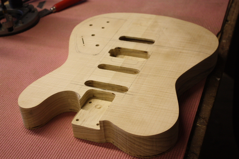 Custom Bailey for Skerryvore- working on the body