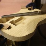 The belly carve is done by and with a rasp