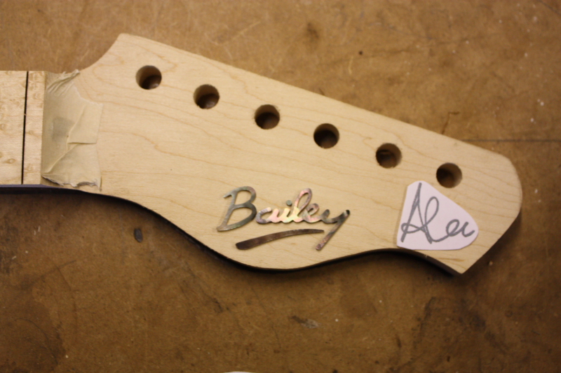 Custom Bailey for Skerryvore- Inlays and water decal logo