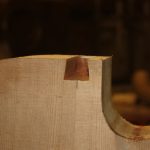Archtop guitar dovetail front view