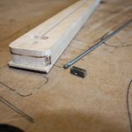 A short length of the 8mm bar is threaded onto the end of the rod