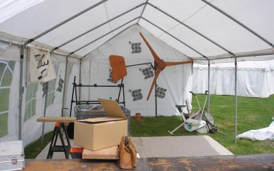 Wickerman Fest July 08 – Solar and Wind Powered Guitar building.